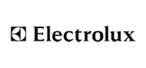 Electrolux logo with a black symbol on the left and the brand name Electrolux in bold black lettering on a light background.