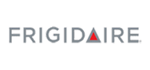 The Frigidaire logo in gray letters with a red triangle replacing the letter A on a light background.