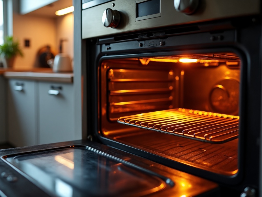 Oven Broiler Not Working — Is It the Element, the Igniter, or Something in the Control Board? A residential oven broiler element glowing during an oven broiler not working diagnostic inspection