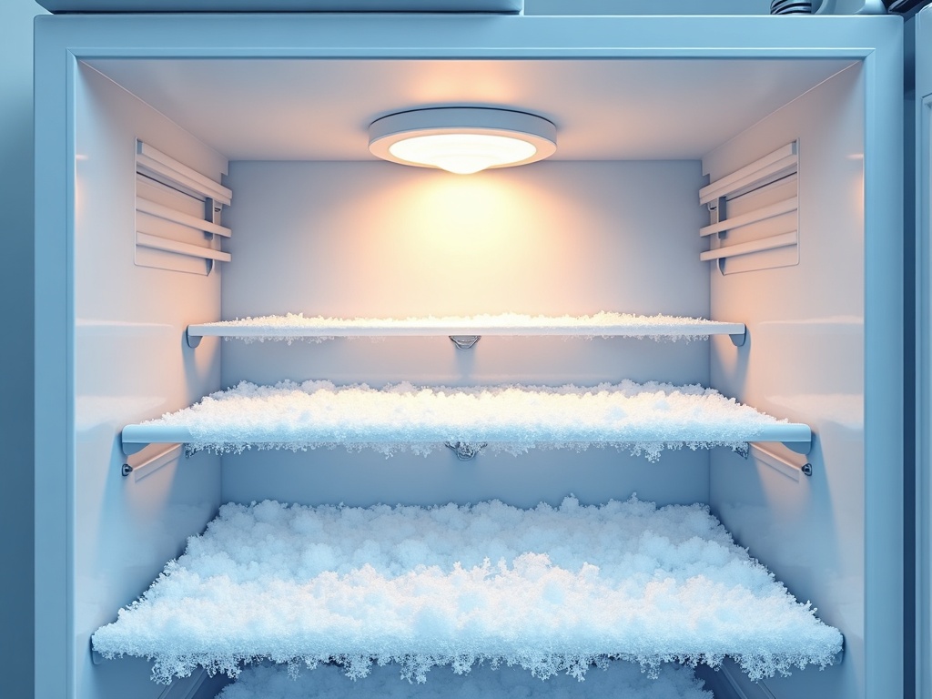 An appliance repair technician inspecting a residential refrigerator at night for signs of refrigerator making popping noise at night in a modern kitchen
