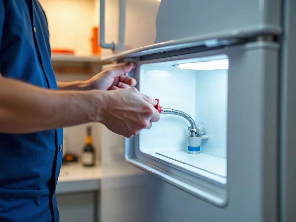 Why Is Your Refrigerator Not Making Ice Anymore? A refrigerator not making ice with an empty ice bin visible inside a clean home freezer drawer