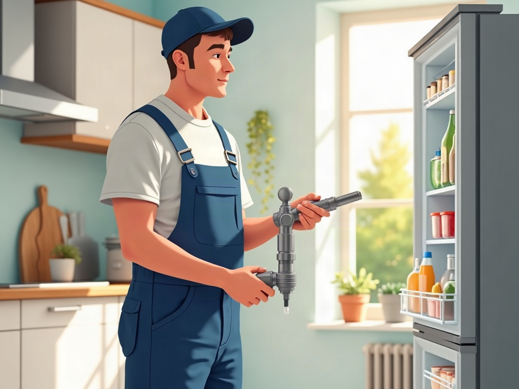 Samsung Refrigerator Ice Maker Problems — What Phoenix Homeowners Keep Running Into Open Samsung refrigerator freezer drawer showing the ice maker assembly — a common source of Samsung refrigerator ice maker problems in Phoenix homes