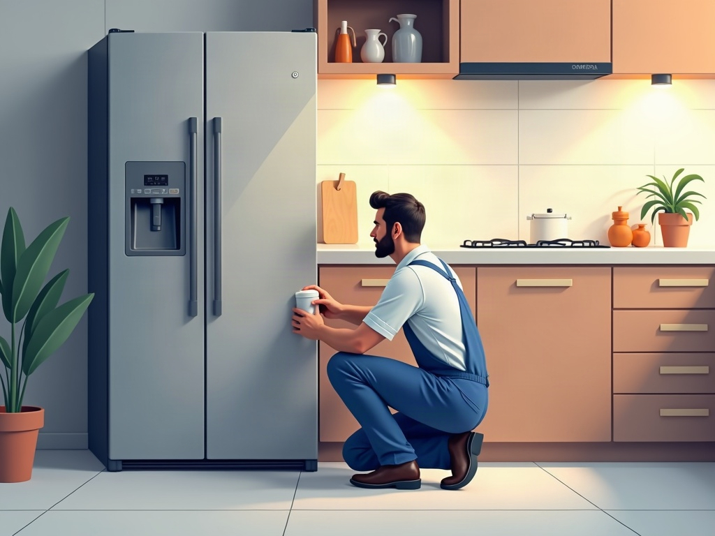 Viking and Frigidaire Ice Maker Problems: What Usually Goes Wrong and What It Costs Open Viking refrigerator ice maker compartment showing internal components — a common point of failure in Viking refrigerator ice maker problems